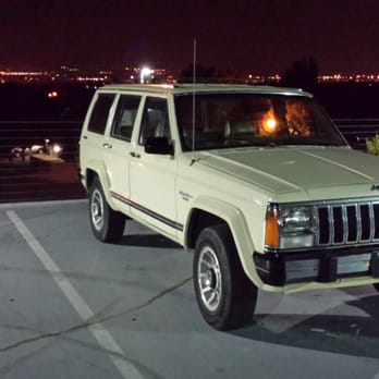 Sunset Coffee - My Jeep in the parking lot of Sunset at night. It is a beautiful view. - Coffee & Tea Near Me - Sandy, Utah