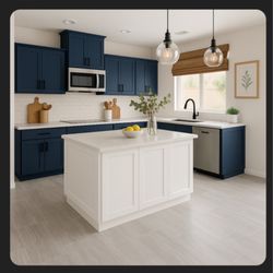 Sherwin-Williams Paint Store - The paint I purchased to reface my cabinets was from Sharon Williams. Navy.