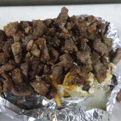 El KiKi taco - Papa asada with meat