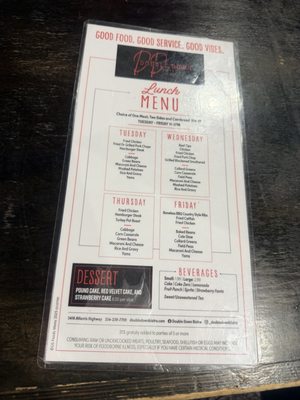 Menu photo 4 Double Down Bistro Montgomery, AL