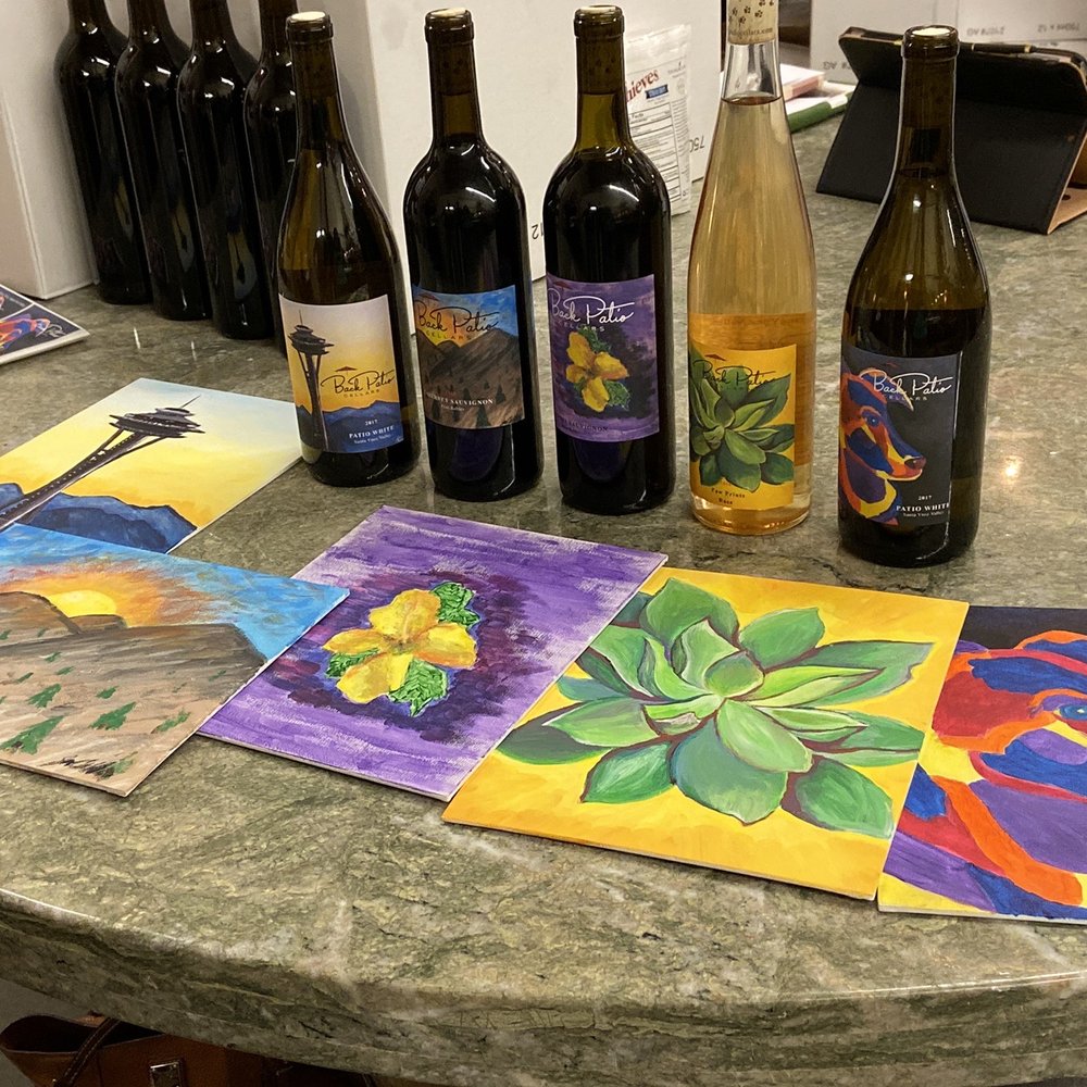 Wine label paintings Wine label paintings