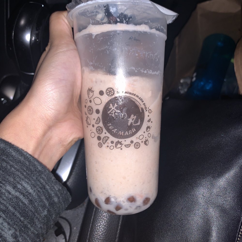 Tea Maru - What I received when I ordered the Taro Storm - Bubble Tea Near Me - Irvine, California