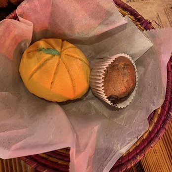 Cantina El Prieto - Concha and chocolate chip muffin - Seafood Near Me - Chula Vista, California Cantina El Prieto - Concha and chocolate chip muffin - Seafood Near Me - Chula Vista, California