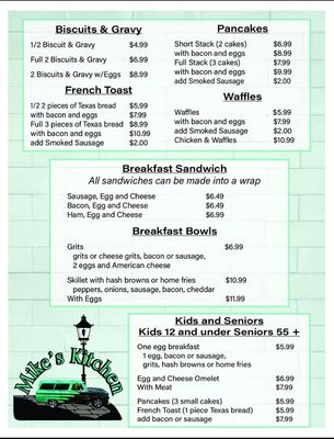 Menu photo 6 Mikes Kitchen Newberry, FL