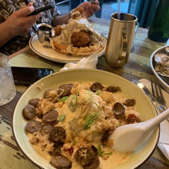 Common Restaurant  - Lobster gumbo and chicken and waffles - Cocktail Bars Near Me - Savannah, Georgia