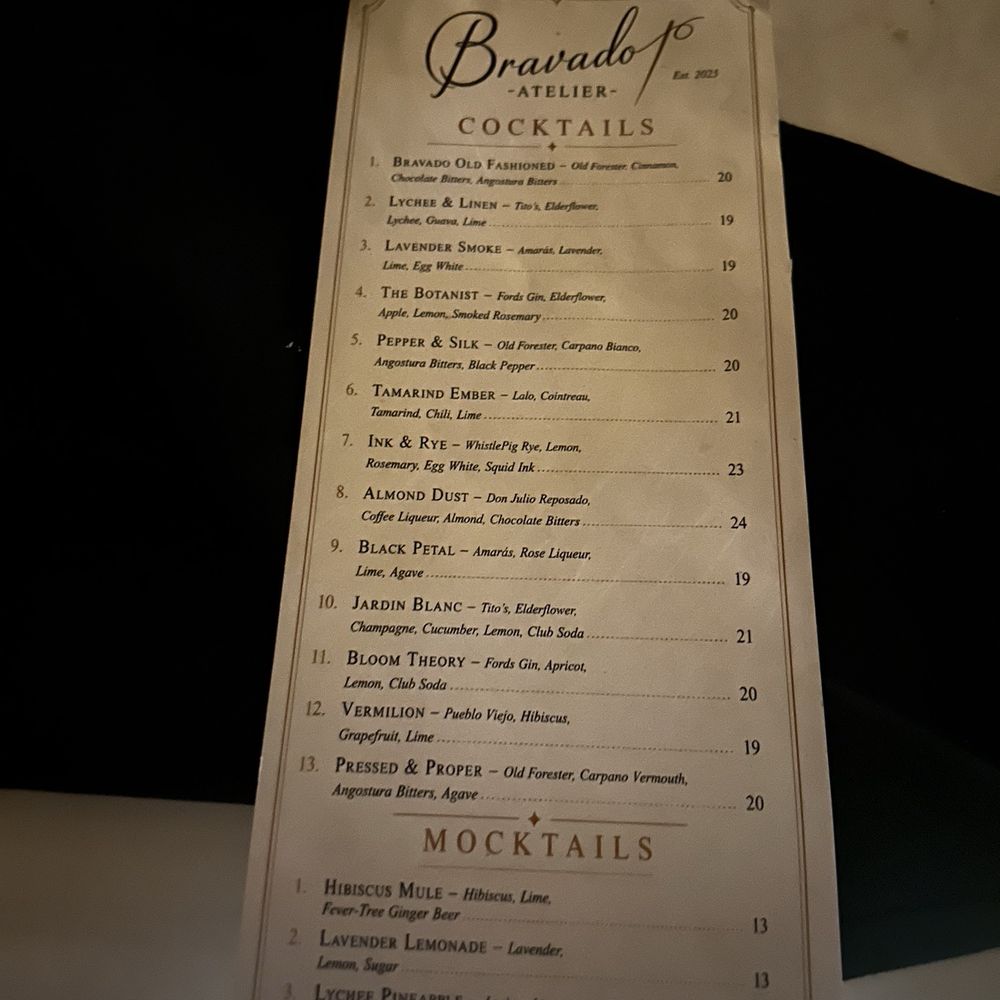 Bravado - Menu - Tapas/Small Plates Near Me - Covina, California