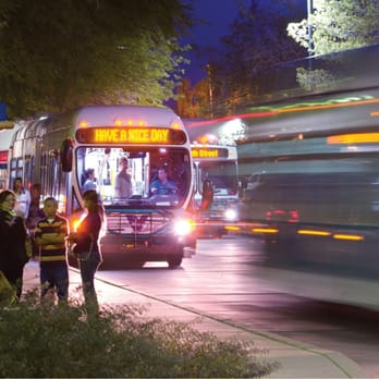 Valley Metro - Nighttime view of the Rapid Bus. - Public Transportation Near Me - Phoenix, Arizona Valley Metro - Nighttime view of the Rapid Bus. - Public Transportation Near Me - Phoenix, Arizona