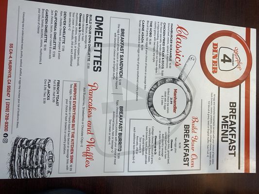 Menu photo 4 Murphys Hwy 4 Diner Murphys, CA Menu photo 4 Murphys Hwy 4 Diner Murphys, CA