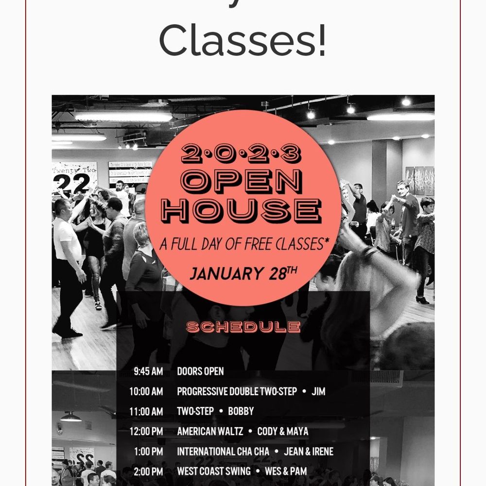 Studio 22 Dallas - Studio 22 **OpenHouse** Event - Dance Studios Near Me - Dallas, Texas