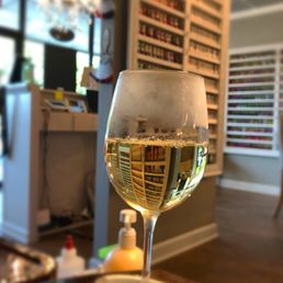 Wine and pedi?? I'm officially a customer for life!!
