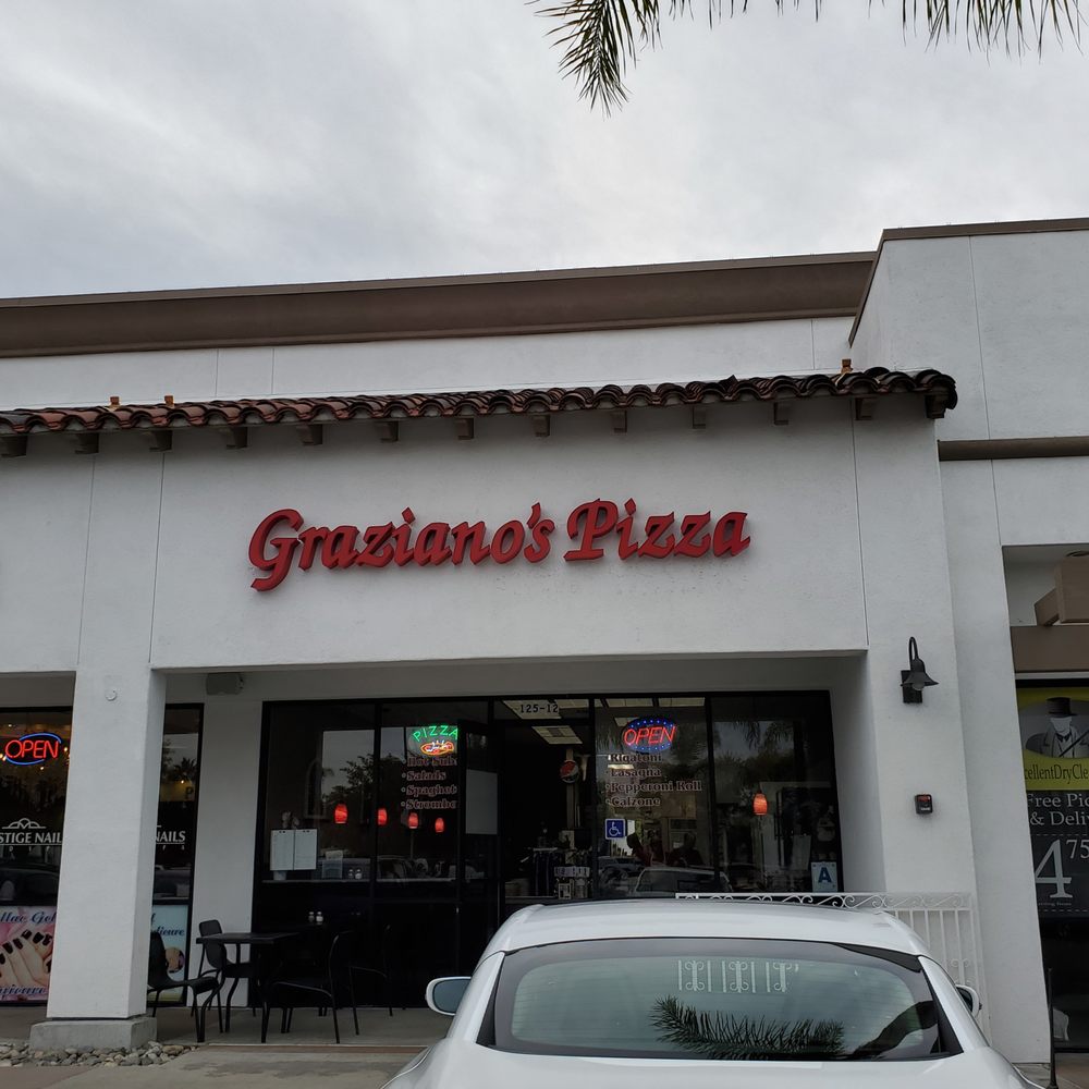 Graziano's Pizzaria - In the strip of businesses between the Lowes and Ralphs - Pizza Near Me - Oceanside, California Graziano's Pizzaria - In the strip of businesses between the Lowes and Ralphs - Pizza Near Me - Oceanside, California