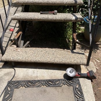 Marquez Metal Fabrications - Broken step removed - Metal Fabricators Near Me Marquez Metal Fabrications - Broken step removed - Metal Fabricators Near Me