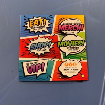 Fye - Your Backstage Pass VIP... don't lose this! - Music & DVDs Near Me - North Attleboro, Massachusetts