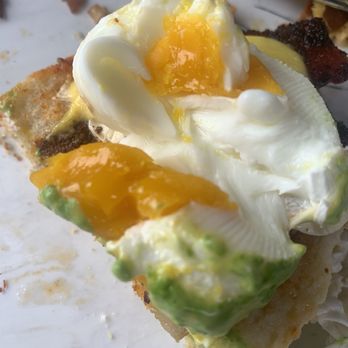 Breakfast Republic - Overcooked poached egg on our Benedict. - Breakfast & Brunch Near Me - San Diego, California