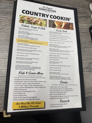Menu photo 1 The Original Karen's Kitchen Palmdale, CA Menu photo 1 The Original Karen's Kitchen Palmdale, CA