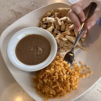 English Field House Restaurant - Kids chicken taco plate. 11 year old approved. - American Near Me - Amarillo, Texas