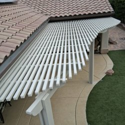 Sunshield Awning - Lattice patio cover