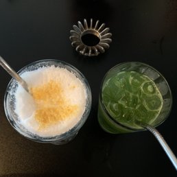 Egg Cream Tea & Matcha Mule Tea
