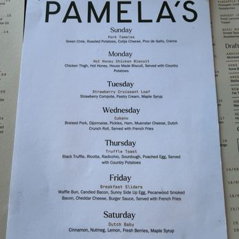Pamela’s - Weekly Brunch Specials - June 2026 - American Near Me - Colorado Springs, Colorado Pamela’s - Weekly Brunch Specials - June 2026 - American Near Me - Colorado Springs, Colorado