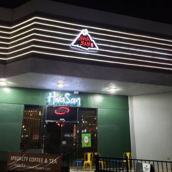 Cafe HwaSan - Restaurant from parking lot - Korean Near Me - Plano, Texas