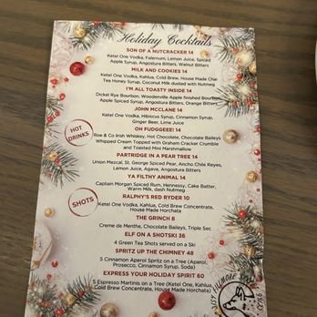 Wilder - Holiday drink menu - New American Near Me - San Francisco, California