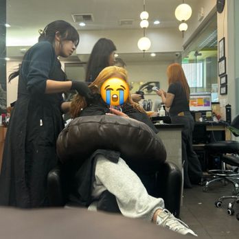Theodora Hair Studio - Over bleached hair . They bleached it 2x and even wanted to try bleaching is a 3rd time .. - Hair Salons Near Me - Los Angeles, California