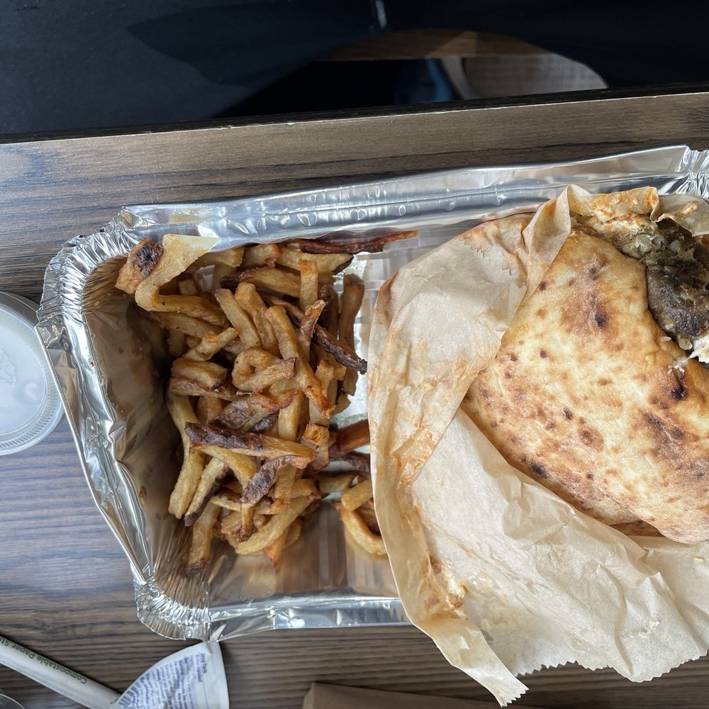 Taim - Sunday crave combo $10 Roasted meatball pita + fries - Mediterranean Near Me - Brooklyn, New York Taim - Sunday crave combo $10 Roasted meatball pita + fries - Mediterranean Near Me - Brooklyn, New York