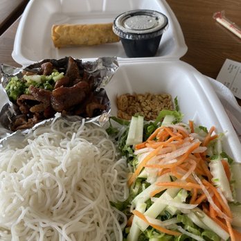 Pho Number 1 - Pork cold salad with crispy roll - Vietnamese Near Me - Springfield, Virginia