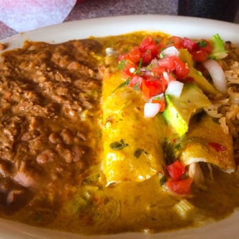 Chuy's - Green chile enchiladas -- Friday's special. Spicy but really good. - Mexican Near Me - Atlanta, Georgia Chuy's - Green chile enchiladas -- Friday's special. Spicy but really good. - Mexican Near Me - Atlanta, Georgia