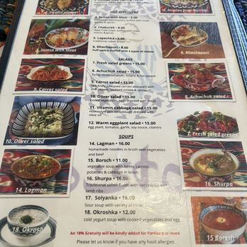 Chayhana Vostok - Menu - Uzbek Near Me - Sarasota, Florida