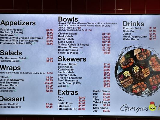 Menu photo 7 Georgie's Mediterranean Cuisine Westminster, CA