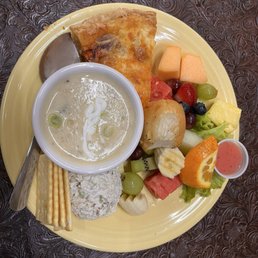 Sampler with the jalapeño potato soup