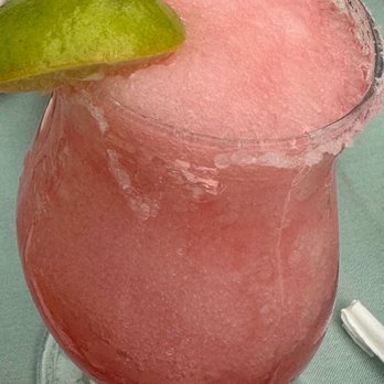 Rancho De Chimayo Restaurante - Refreshing Prickly Pear Marg with homemade Prickly Pear Syrup! - New Mexican Cuisine Near Me - Chimayo, New Mexico