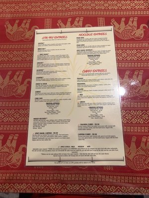 Menu photo 1 Thai Paradise Franklin, NC