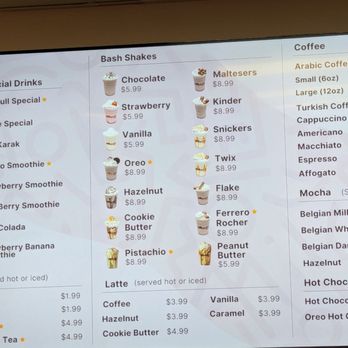 Chocolate Bash - Menu - Coffee & Tea Near Me - San Jose, California