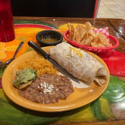 Burrito Bandera Platter Burrito Bandera Platter