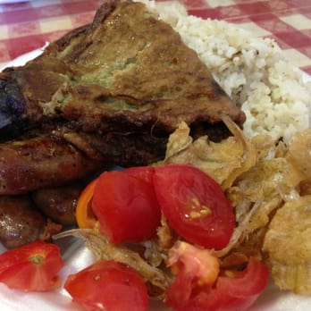 M & N - Filipino style breakfast. Garlic fried rice, eggplant torta, longanisa (vinegar marinated sausage), deep fried dried fish. - Filipino Near Me - Honolulu, Hawaii M & N - Filipino style breakfast. Garlic fried rice, eggplant torta, longanisa (vinegar marinated sausage), deep fried dried fish. - Filipino Near Me - Honolulu, Hawaii