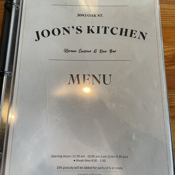 Joon's Kitchen - Menu - Korean Near Me - Vancouver, British Columbia Joon's Kitchen - Menu - Korean Near Me - Vancouver, British Columbia