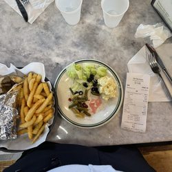 Gyro and salad bar