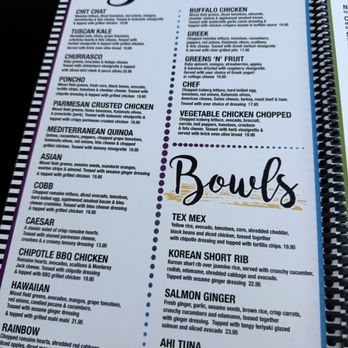 Chit Chat Diner - Salad and bowl section - Diners Near Me - West Orange, New Jersey