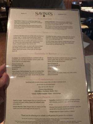 Menu photo 2 Savina's Denver, CO Menu photo 2 Savina's Denver, CO