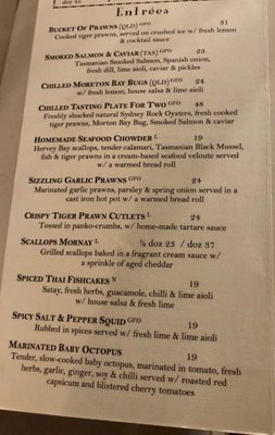 Menu photo 3 Manly Fish Cafe Manly, NSW Menu photo 3 Manly Fish Cafe Manly, NSW