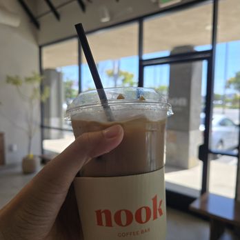 Nook Coffee Bar - honey oat milk latte - Coffee & Tea Near Me - La Palma, California