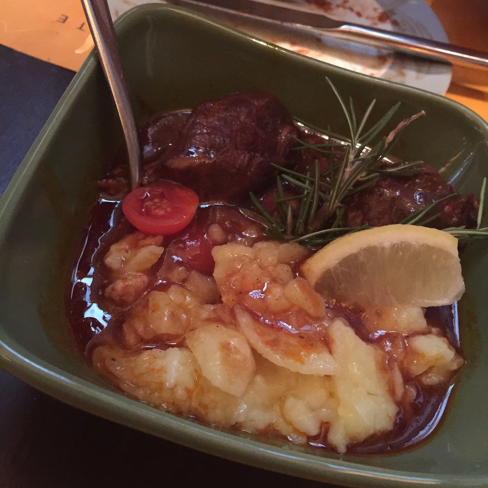 Pork cheek braised in Rioja Pork cheek braised in Rioja