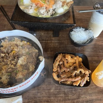 Tasty Pot - Beef sizzling plate, fried calamari appetizer, miso hot pot - Taiwanese Near Me - Milpitas, California Tasty Pot - Beef sizzling plate, fried calamari appetizer, miso hot pot - Taiwanese Near Me - Milpitas, California