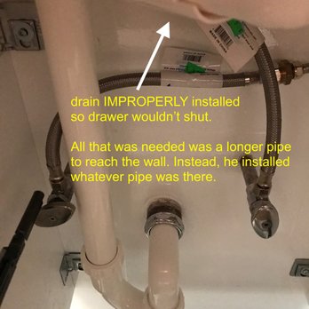Zabivay - IMPROPERLY installed drain, NOT allowing drawer to close - Plumbing Near Me - Forest Hills, New York Zabivay - IMPROPERLY installed drain, NOT allowing drawer to close - Plumbing Near Me - Forest Hills, New York