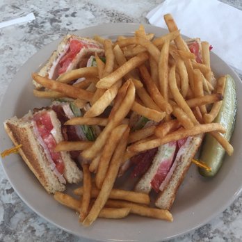 Pop's Diner - Club Sandwich with Fries. - Diners Near Me - Virginia Beach, Virginia Pop's Diner - Club Sandwich with Fries. - Diners Near Me - Virginia Beach, Virginia