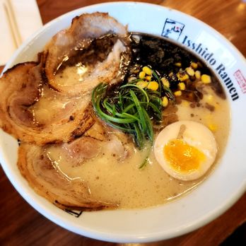 Isshido Ramen - Black mayu (black garlic) ramen - Ramen Near Me - San Diego, California Isshido Ramen - Black mayu (black garlic) ramen - Ramen Near Me - San Diego, California