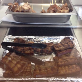 Ma Jing's Eatery - Liempo (pork belly), pig ears. Again, choose what you want and then they grill it. - Filipino Near Me - Carson, California Ma Jing's Eatery - Liempo (pork belly), pig ears. Again, choose what you want and then they grill it. - Filipino Near Me - Carson, California