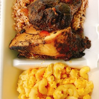 Sweet Spice - Small Jerk Chicken with 2 sides: Rice & Peas; Mac & Cheese. - Caribbean Near Me - Savannah, Georgia